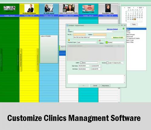 Customize Clinics Managment Software